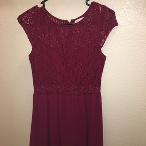 Burgundy Evening Dress!